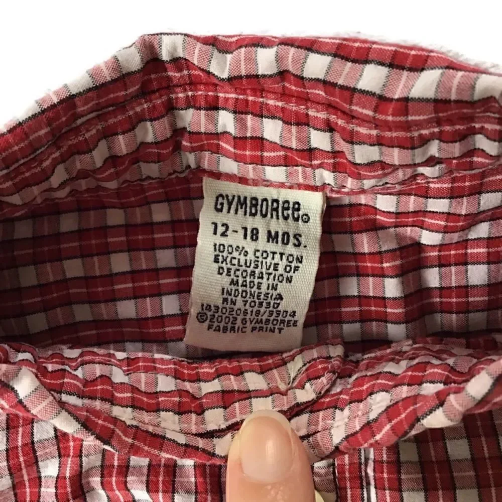 Gymboree Vintage Plaid Button Down Dress Shirt